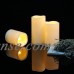 EcoGecko 3 PCS Outdoor Weatherproof Flameless Candles with Timer, Realistic Flickering LED Pillar Candles, Battery Operated Candles, Long Battery Life 1500+ Hours, Melted Edge 3”x4”, 5”, 6”   570591556